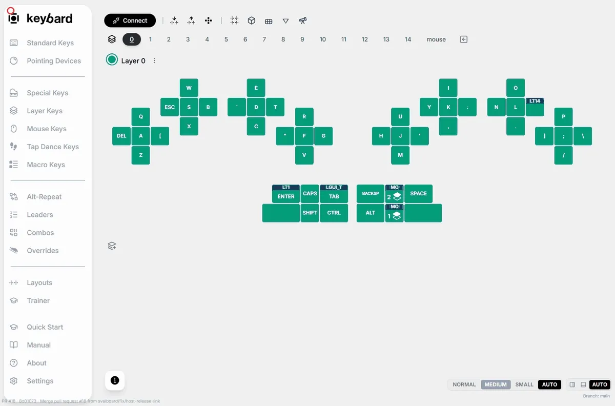 Enabling an A-then-B sequence with Macro 0 as its output, then assigning the Leader key.